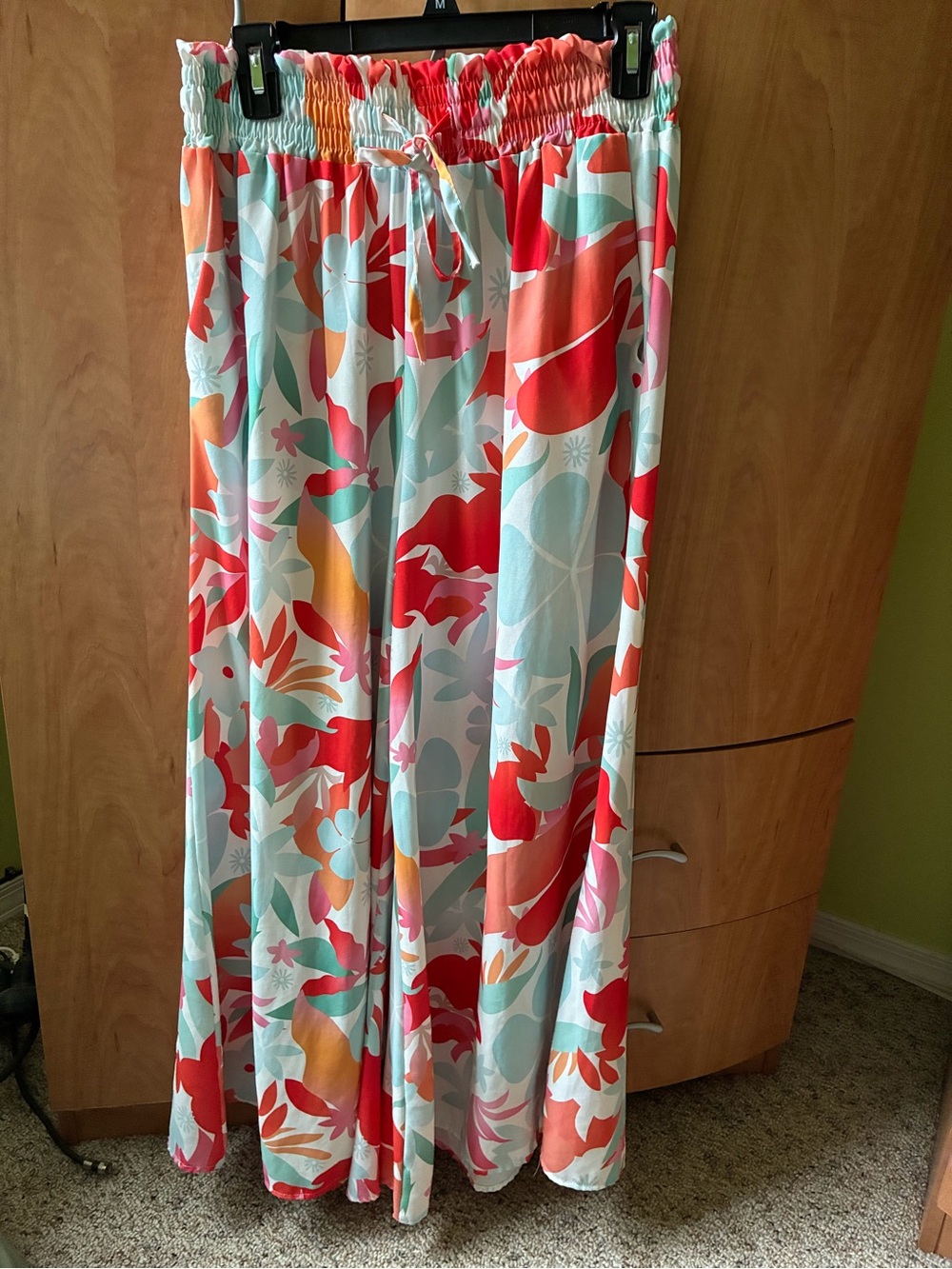 Multi-Color Floral Flow Maxi Skirt